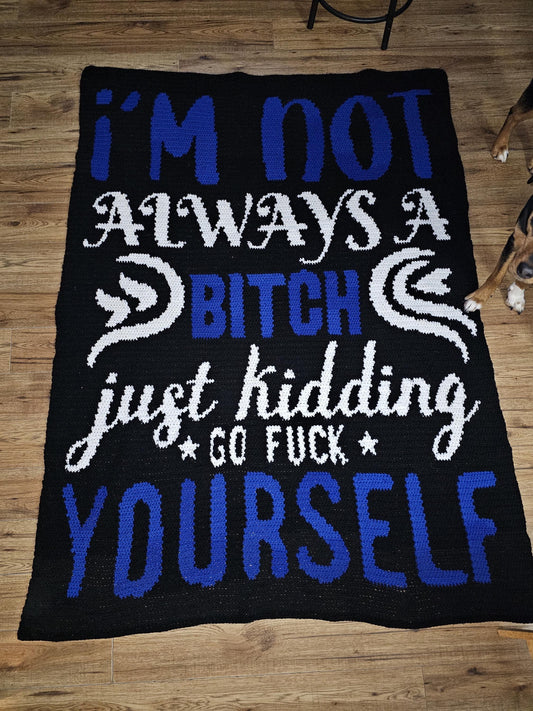 Not A Bitch Crochet Graphghan Pattern