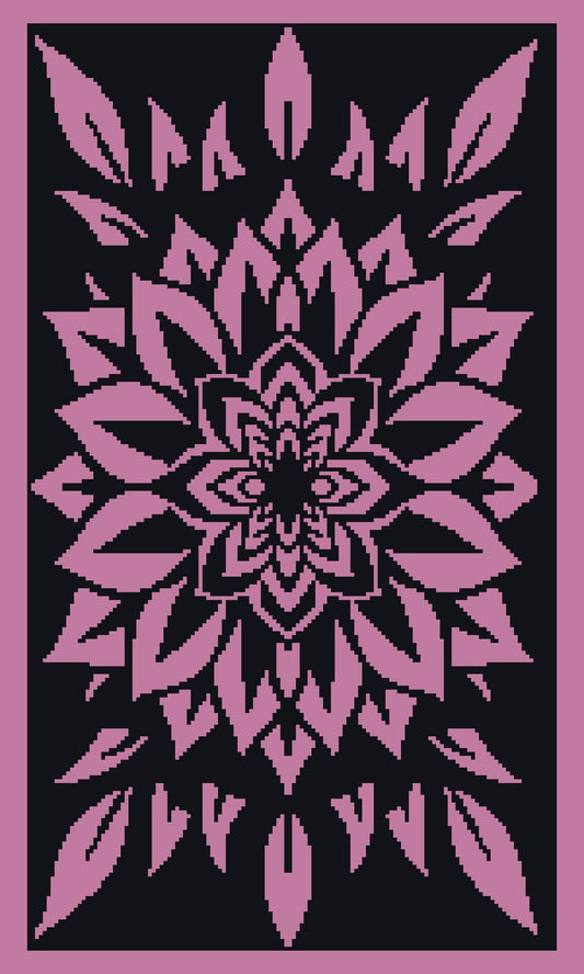 Flower Blaze Graphghan Crochet Pattern