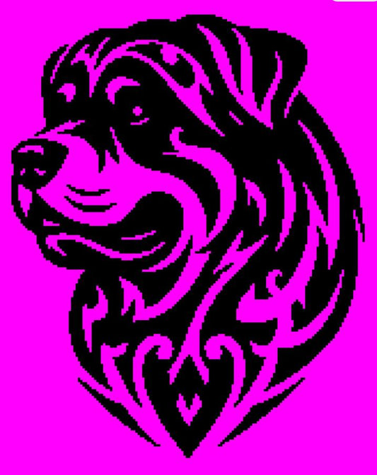 Lucky The Dog Crochet Graphghan Pattern