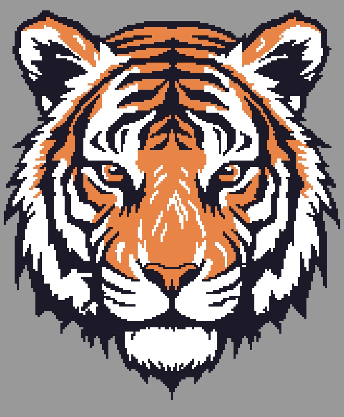 Fierce Tiger Crochet Graphghan Pattern