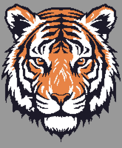 Fierce Tiger Crochet Graphghan Pattern