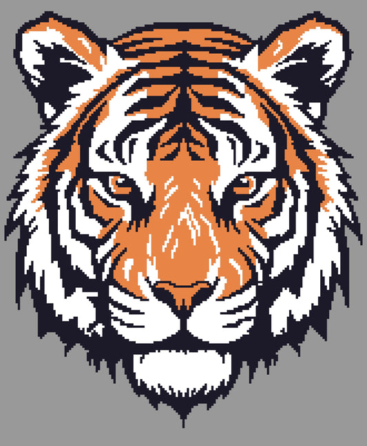 Fierce Tiger Crochet Graphghan Pattern