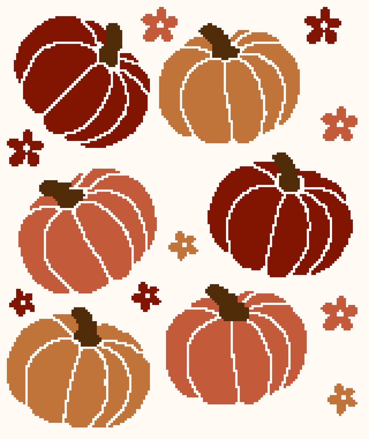 Fall Pumpkin Crochet Graphghan Pattern