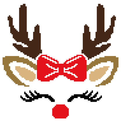 Cutie Deer/ Plaid Crochet Graphghan Pillow Pattern