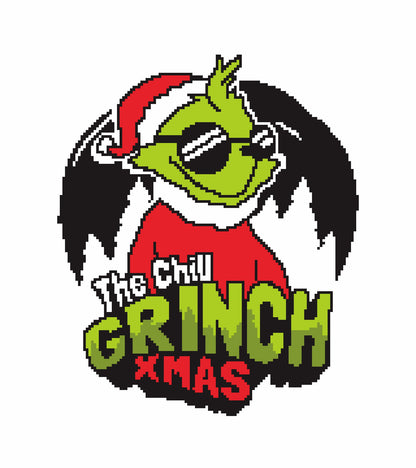 Chill In Grinch Graphghan Pattern