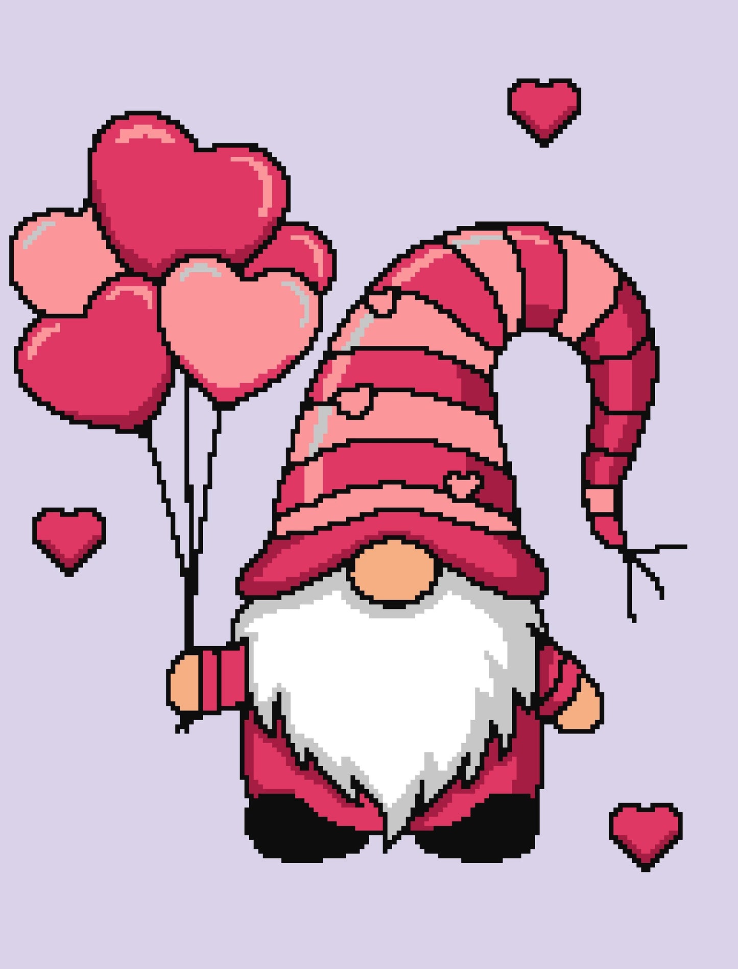 Gnome Of Hearts Graphghan Crochet Pattern