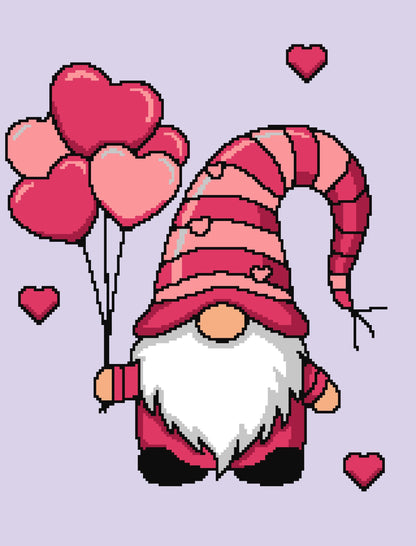 Gnome Of Hearts Graphghan Crochet Pattern