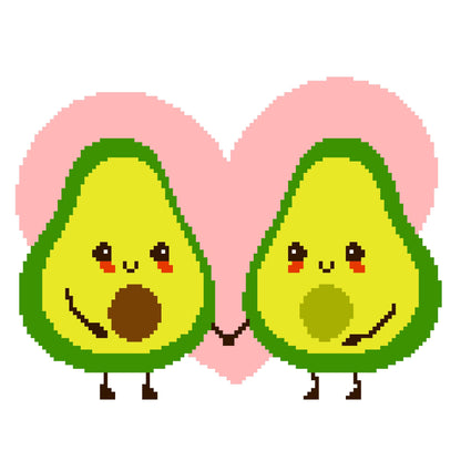 Avacado Love Crochet Graphghan Pillow Pattern