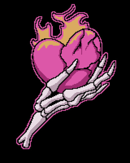 Fire Heart Graphghan Crochet Pattern