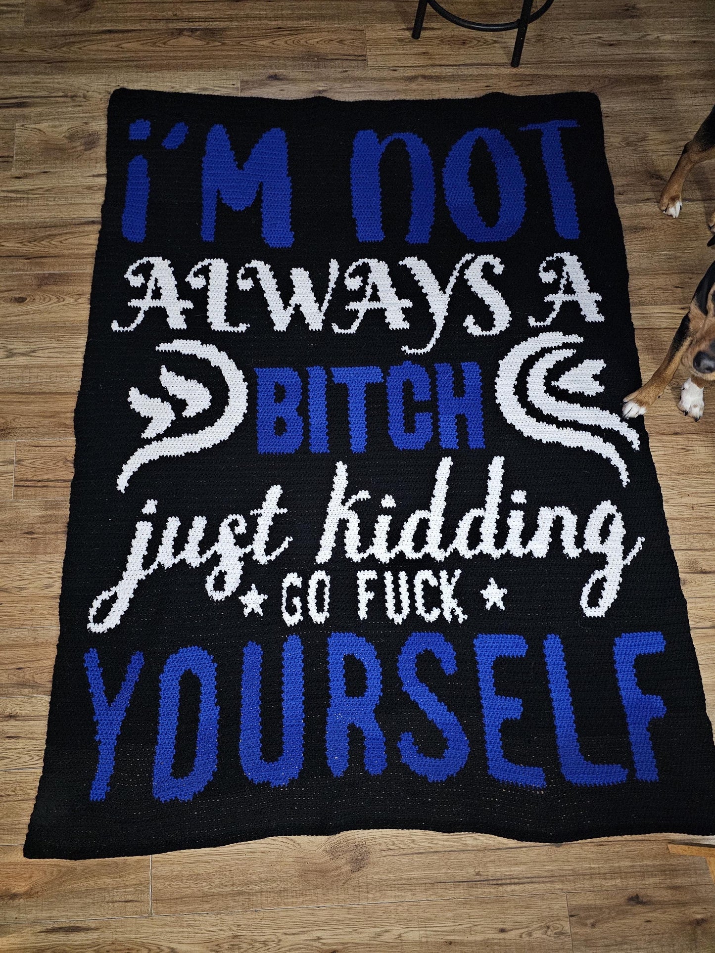 Not A Bitch  Crochet Graphghan Pattern