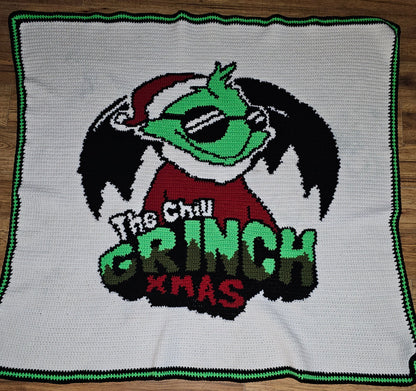 Chill In Grinch Graphghan Pattern