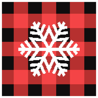Plaid Snowflake Graphghan Pattern