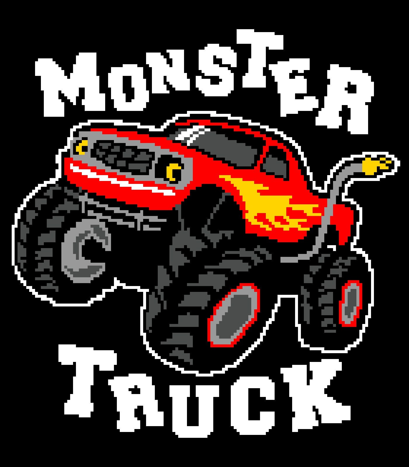 Monster Truck Graphghan Pattern