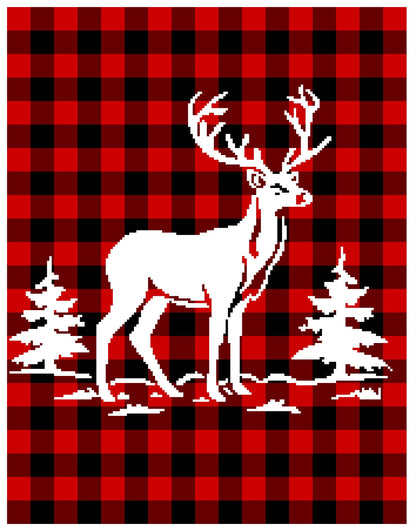 Plaid Forest Crochet Graphghan Pattern