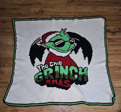Chill In Grinch Graphghan Pattern