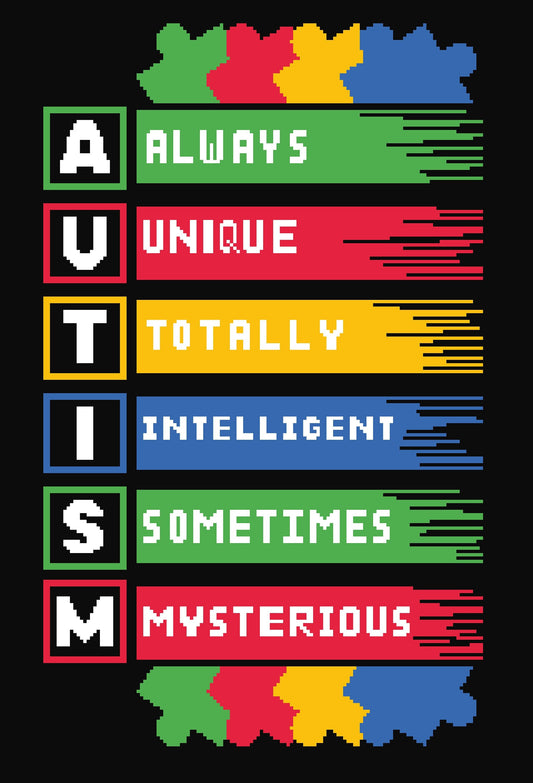 Autism Inspire Graphghan Pattern