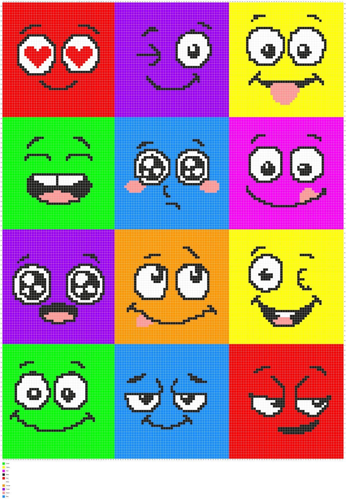 Emotion Graphghan Pattern, Single size