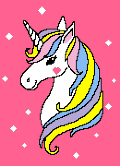 Unicorn Beauty Graphghan Pattern