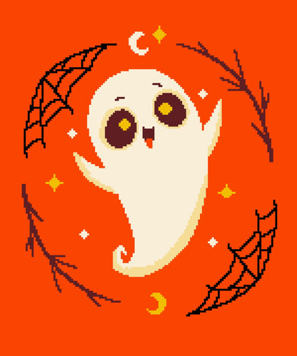 Skully Ghost  Crochet Graphghan Pattern