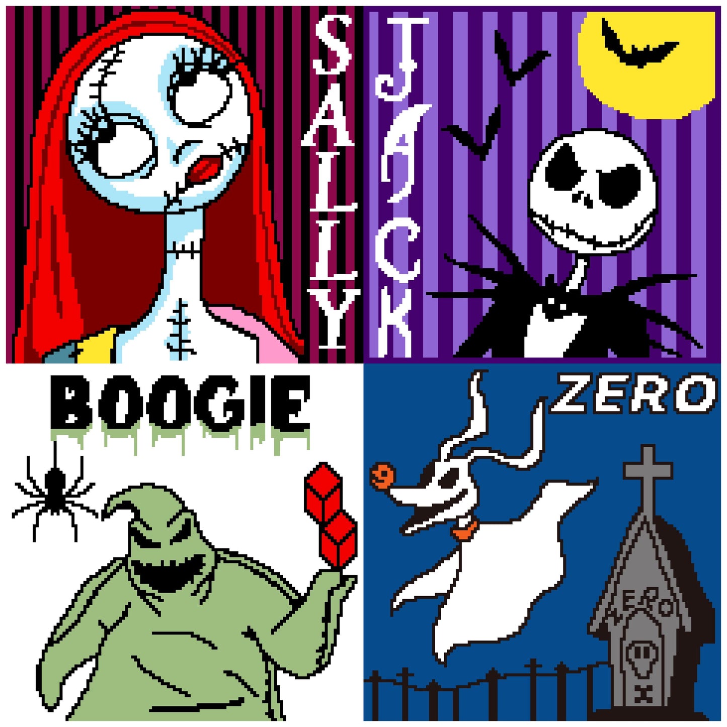 Spooky Characters Graphghan Crochet Pattern ( leaving end of October) NBC