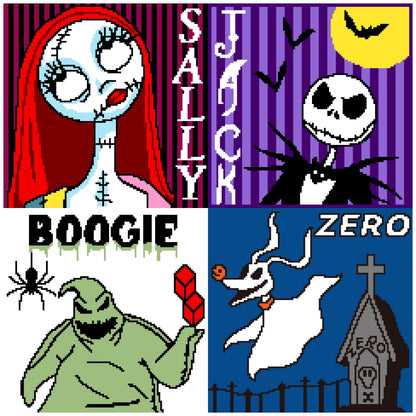 Spooky Characters Graphghan Crochet Pattern ( leaving end of October) NBC