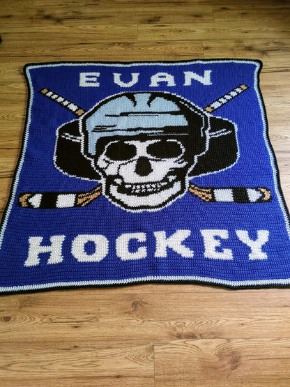 Hockey Shull Graphghan Pattern