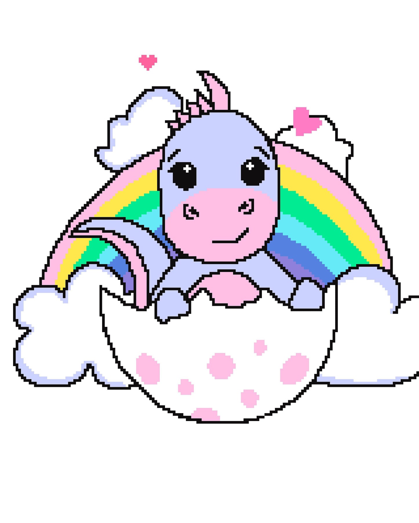 Dino egg Graphghan Crochet Pattern