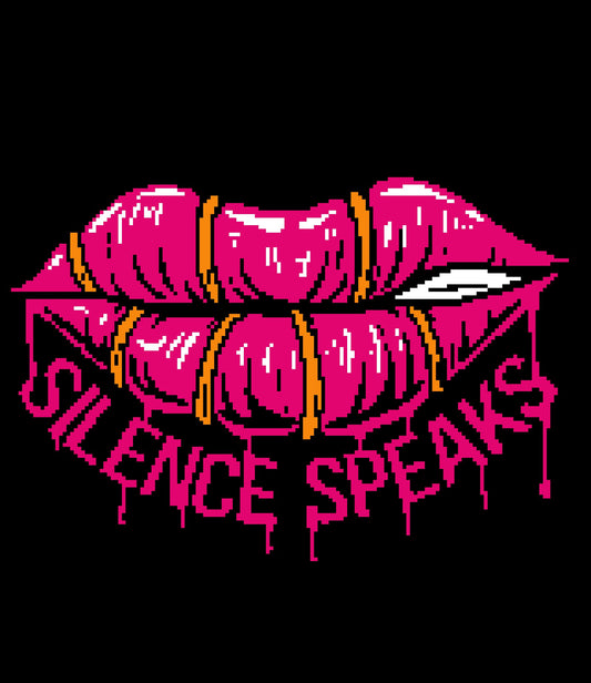 Silence Speaks Graphghan Pattern