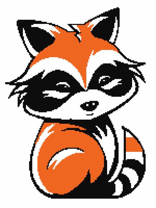 Raccoon Cuteness Crochet Graphghan Pattern