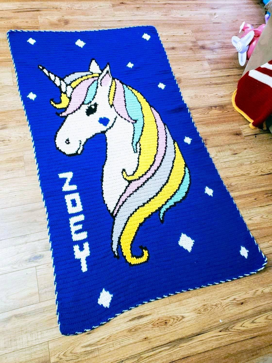 Unicorn Beauty Graphghan Pattern