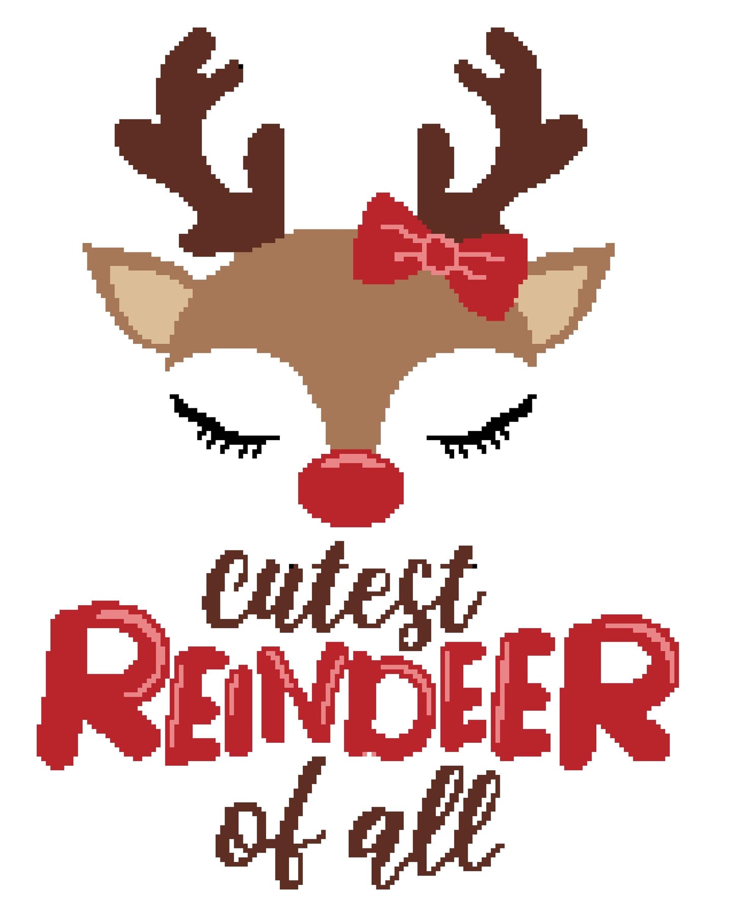 Cutest Reindeer Crochet Graphghan Pattern