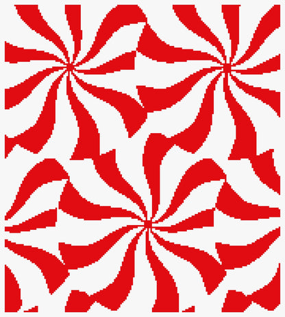 Peppermint Swirl Crochet Graphghan Pattern