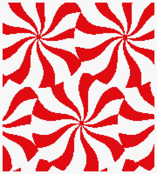 Peppermint Swirl Crochet Graphghan Pattern