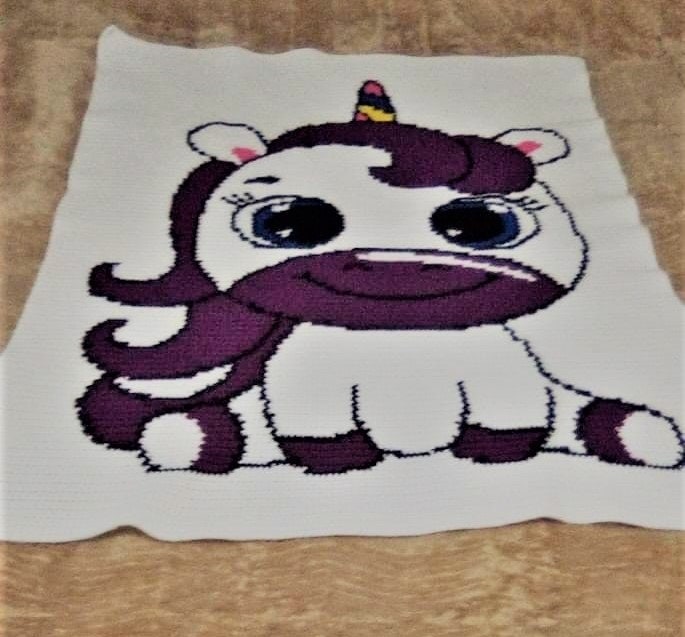 Unicorn Love Graphgan Crochet Pattern