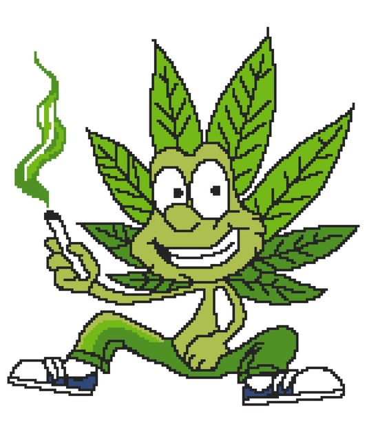 Smoken Guy Graphghan Crochet Pattern