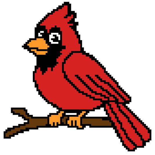 Cardinal tapestry/pillow Crochet Graphghan Pillow Pattern