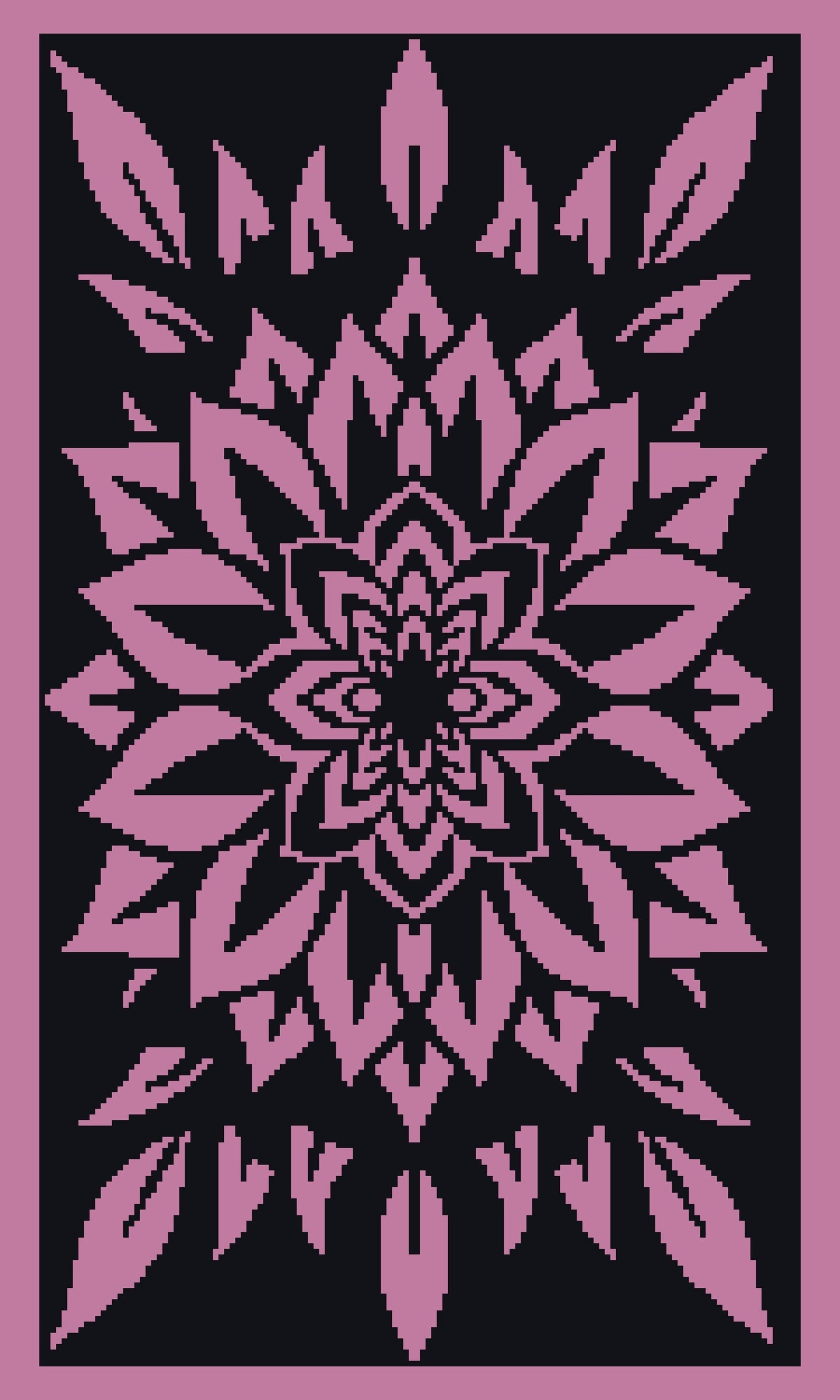 Flower Blaze  Graphghan Crochet Pattern