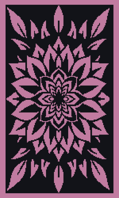 Flower Blaze  Graphghan Crochet Pattern