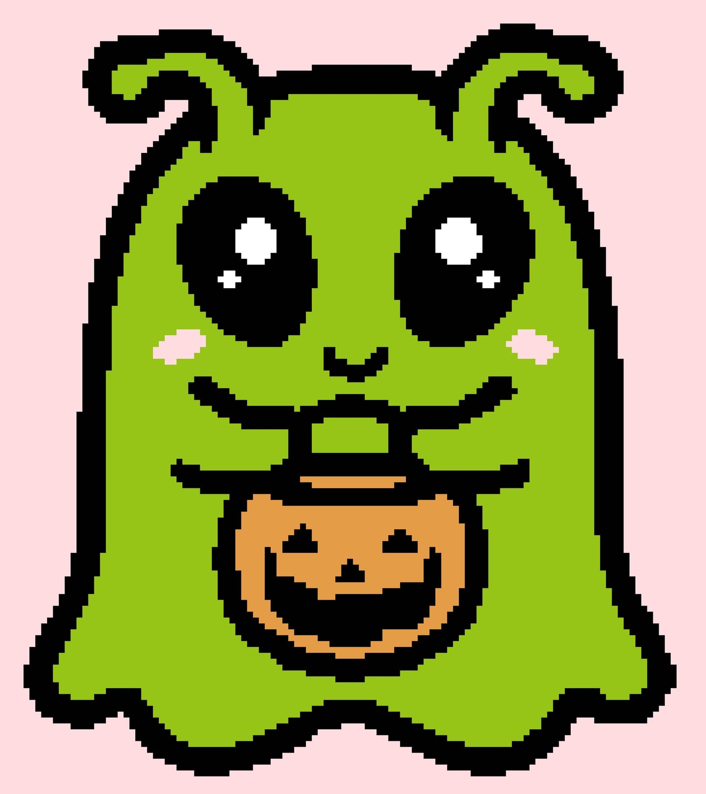 Trick Or Treat Ghost Tapestry Crochet Graphghan Pattern