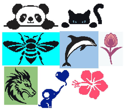 Beginner Tapestry Crochet Graphgan Pattern Bundle