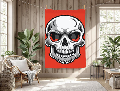 Skully Skull Crochet Graphghan Pattern