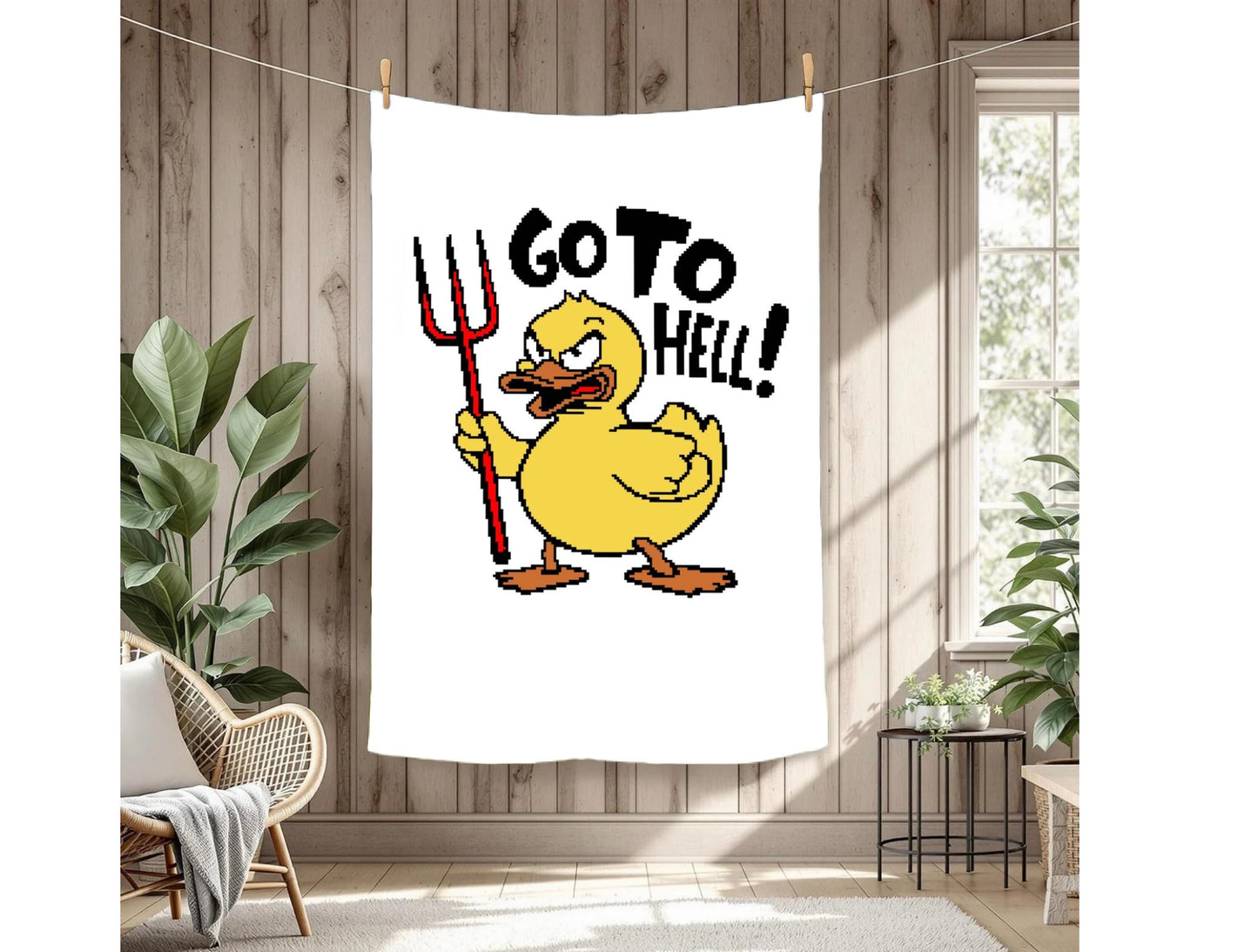 Go To Hell Duck Graphghan Crochet Pattern