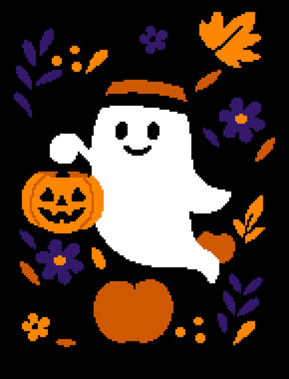 Ghost Hollow Crochet Graphghan Pattern