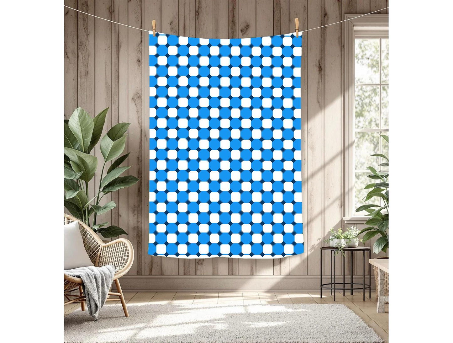 Checkered Diamonds Crochet Graphghan Pattern