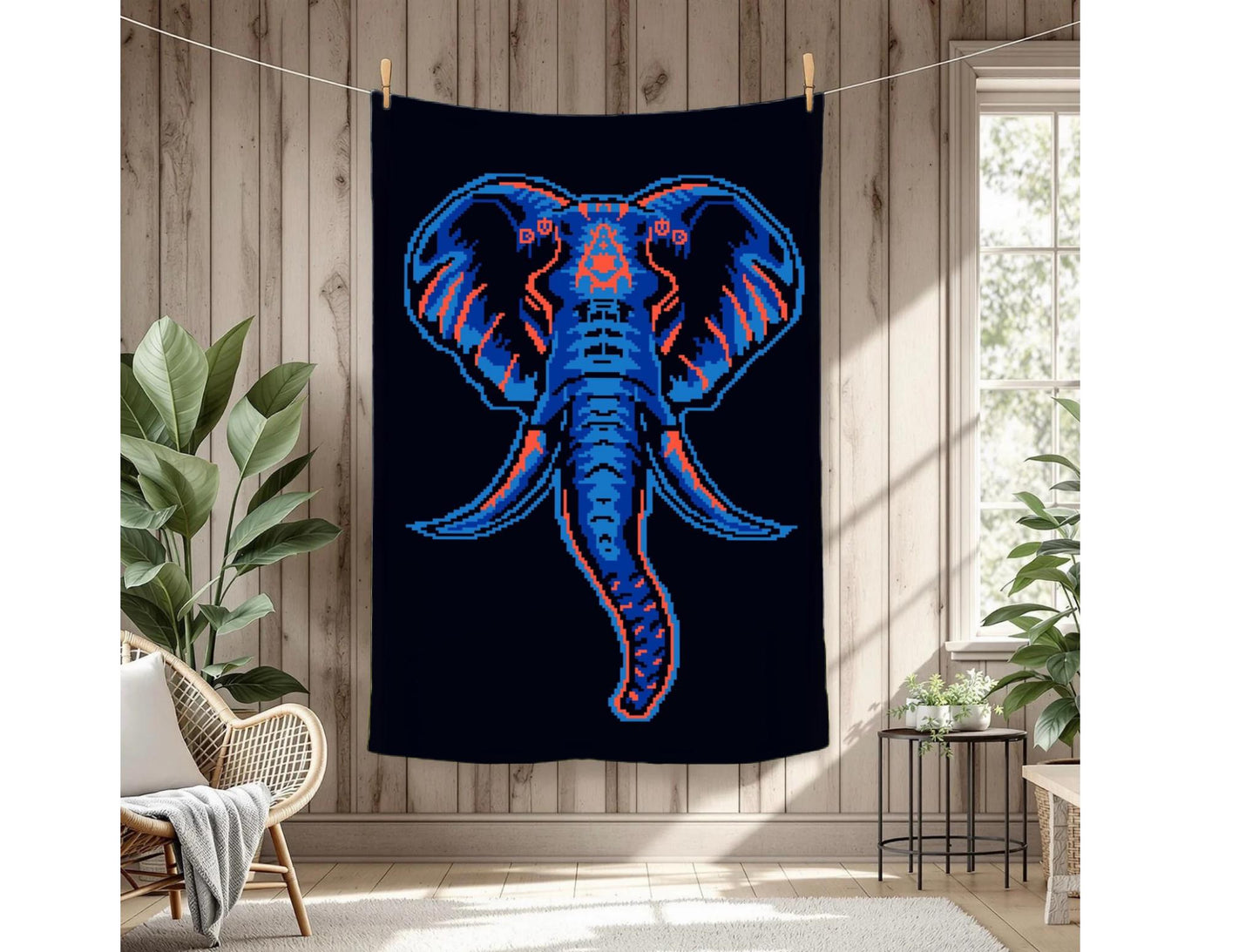 Mystic Elephant  Crochet Graphghan Pattern