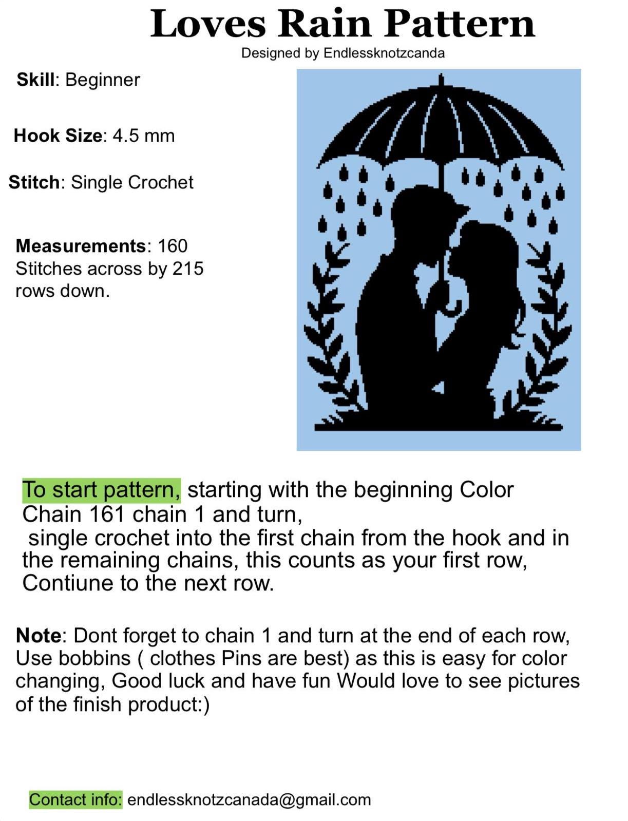 Loves Rain Crochet Graphghan Pattern