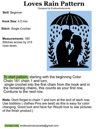 Loves Rain Crochet Graphghan Pattern