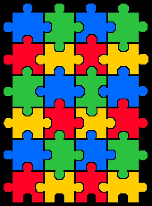 Autism Puzzle Crochet Graphghan Pattern