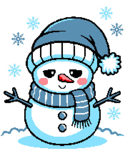 Snowman Hug Crochet  Graphghan Pattern